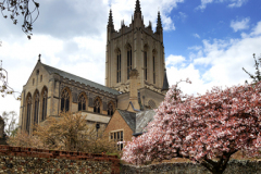 Spring view over St Edmundsbury Cathedral