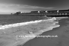 Dusk view over Southwold Pier