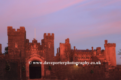 Winter sunset, Arundel castle