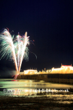 Fireworks over the Victorian Pier, Worthing town