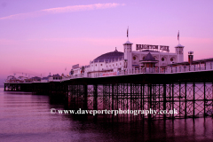 Dawn colours over the Brighton Pier