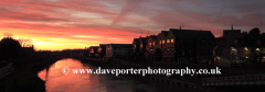 Winter sunset, river Arun, Arundel town