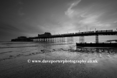 Sunset over the Victorian Pier, Worthing town