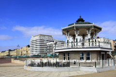 The Victorian Bandstand  on the promenade, Brighton