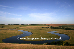 Ox Bow river meander, Cuckmere River Haven