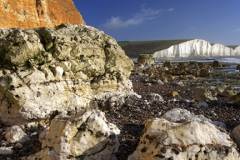 The 7 sisters chalk cliffs from Hope Gap
