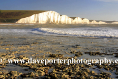 The 7 sisters cliffs from Hope Gap, Seaford Head