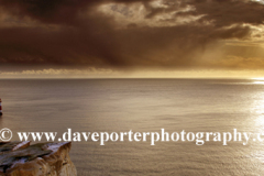 Winter dawn, the cliffs and Beachy Head Lighthouse