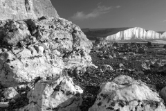 The 7 sisters cliffs from Hope Gap, Seaford Head
