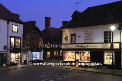 Christmas Lights at night, Arundel town