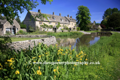 Cottages; river Windrush; Lower Slaughter village