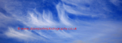 Cirrus Uncinus clouds in a blue sky