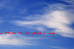 Cirrus Uncinus clouds in a blue sky