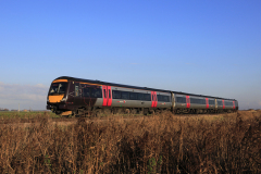 Cross Country Turbostar 170637 passing Whittlesey town, Fenland, Cambridgeshire, England