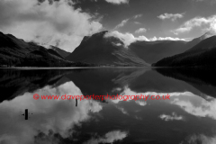 Fleetwith Pike fell, reflected in Buttermere