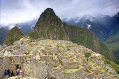 Overview of the ruins of Macchu Picchu, Peru
