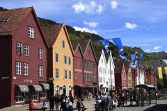 The Hanseatic buildings Bryggen, Bergen City