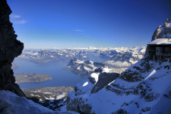 View to lake Luzerne Switzerland