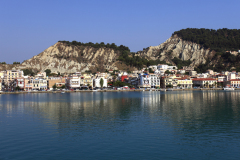 The harbour and Zakynthos town, Zante