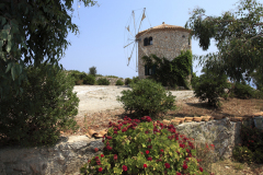 Windmill in the farming village of Skinari, Zakynthos