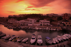 Overview of the port of Ciutadella, Menorca