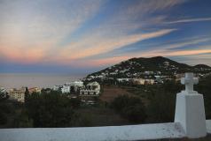 Sunset over Santa Eulalia, Ibiza Island