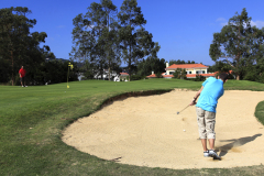 Golfer on the Beloura golf course, Cascais Portugal