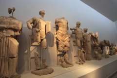 Displays in the Archaeological Museum at Olympia